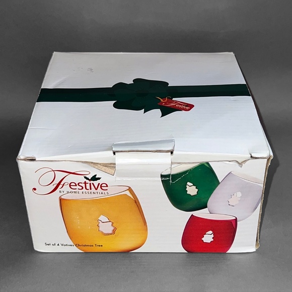 4Piece Metallic Holiday Votive Holders - Picture 9 of 12